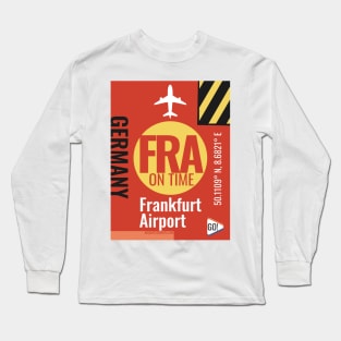 Frankfurt airport code Long Sleeve T-Shirt